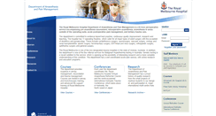 Desktop Screenshot of anaesthesia.mh.org.au